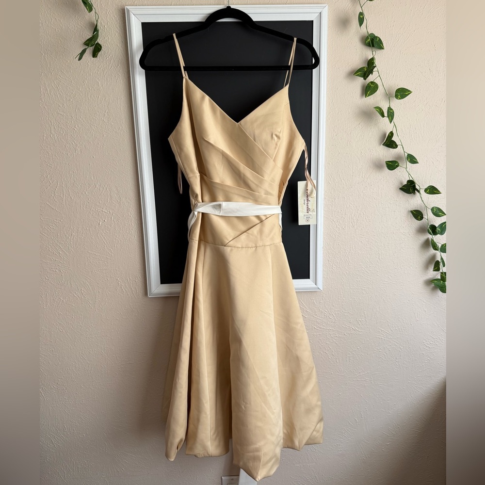 Cinderella Cream Mini Dress
